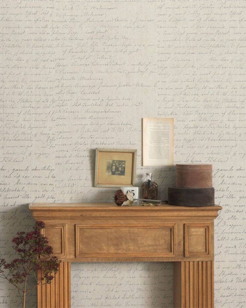 FLAX WALLPAPER | Antique Diary | FWP-AND-01